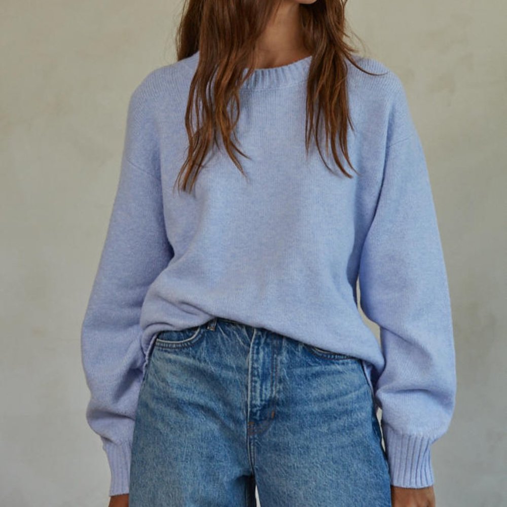 Blue Pullover Lightweight Sweater